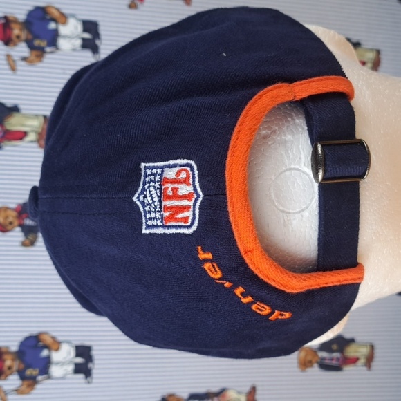 Vintage Denver Broncos Logo Athletic stitched logo softshell blue pulltab hat - Picture 3 of 10